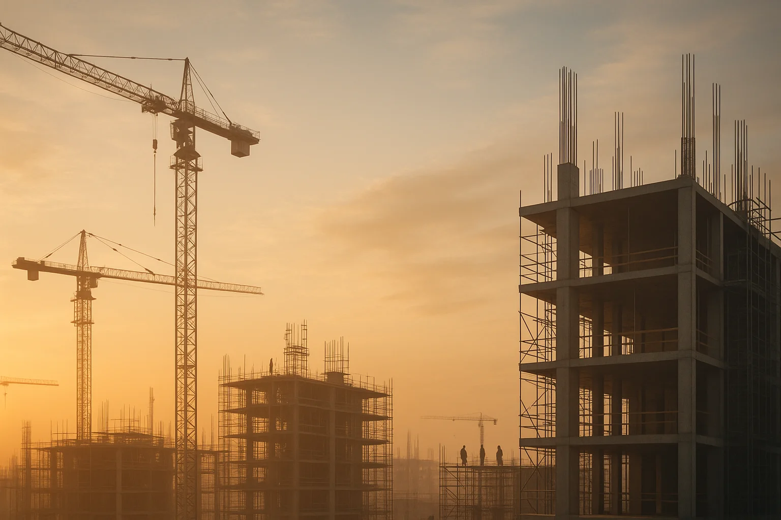 Ouvrier sur un chantier de construction